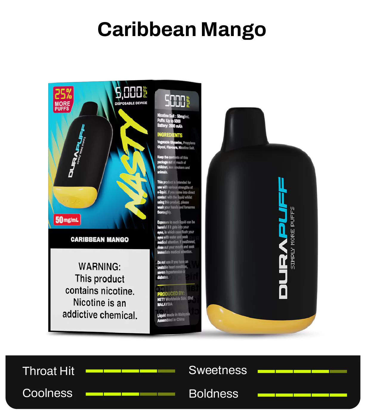 Nasty Durapuff 5k Caribbean Mango