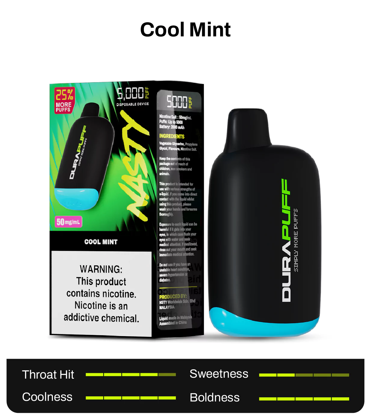 Nasty Durapuff 5k Cool Mint